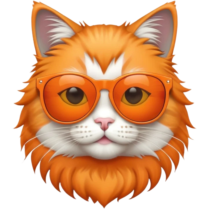 Cat wearing sunglasses emoji