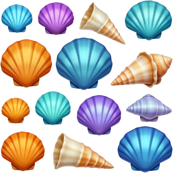 Sea shells emoji