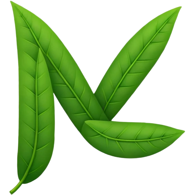 check mark made out of plants emoji