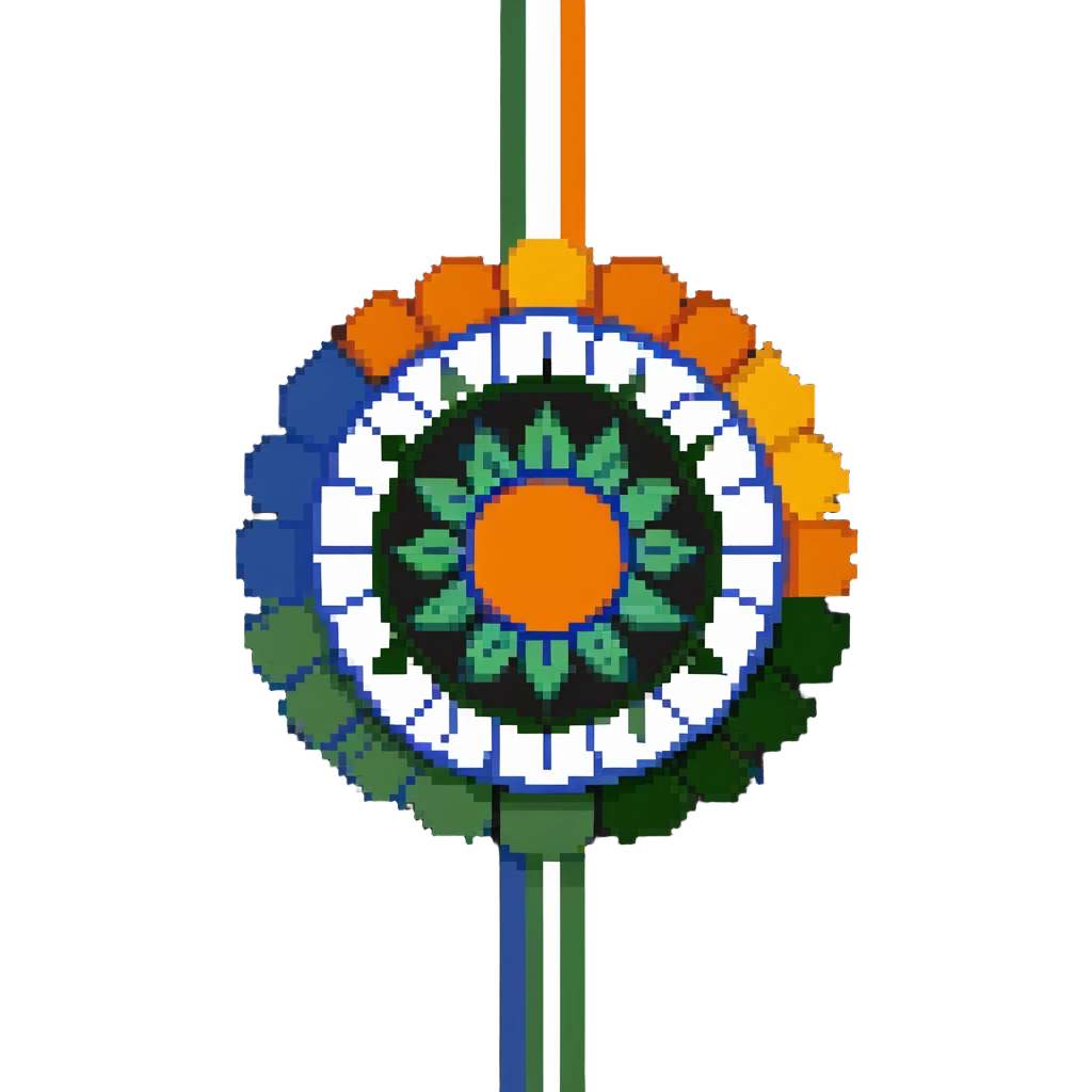 Indian flag with saffron, white, and green horizontal stripes and blue Ashoka Chakra wheel in the center emoji