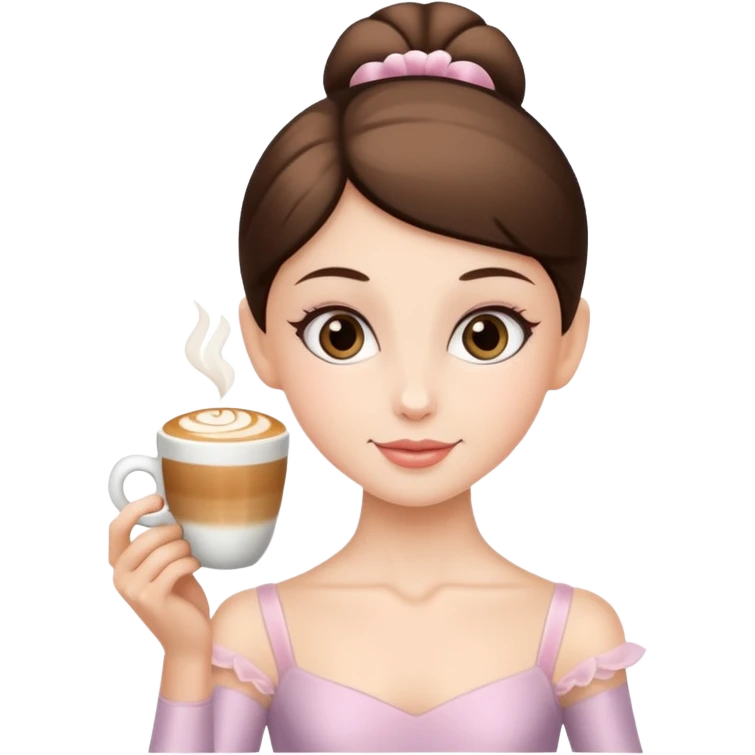 Make I move your ballerina cappuccino emoji