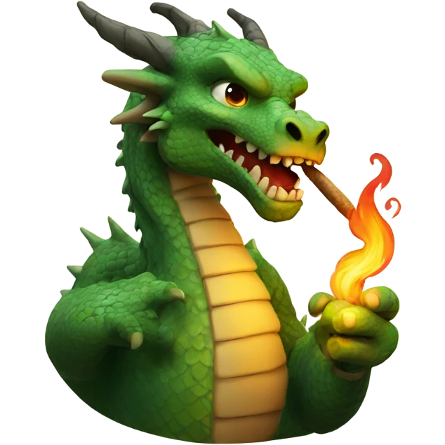 dragon smoking  emoji