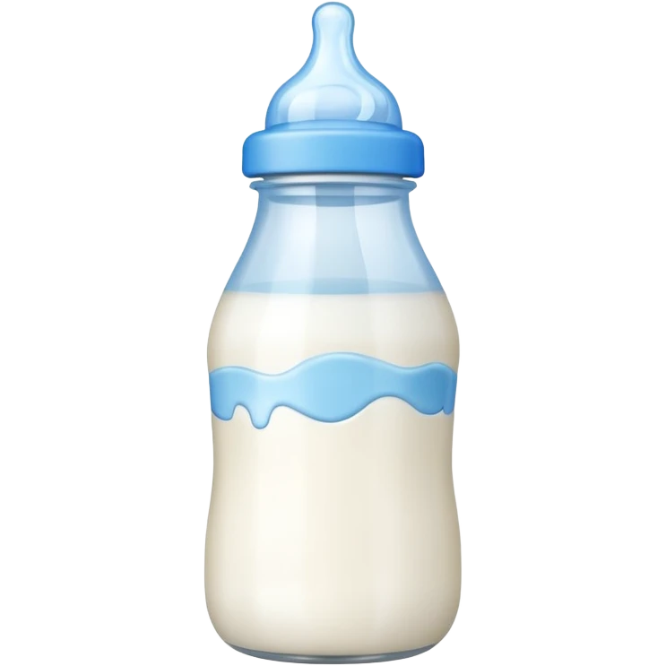 Baby bottle full emoji