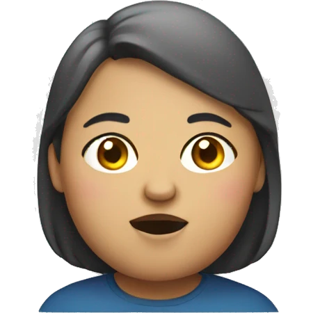 fat woman speakin english emoji