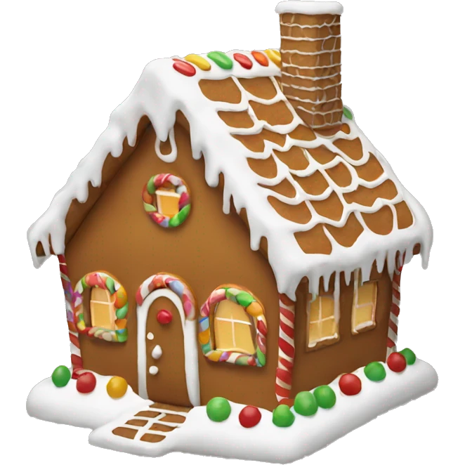 gingerbread house emoji