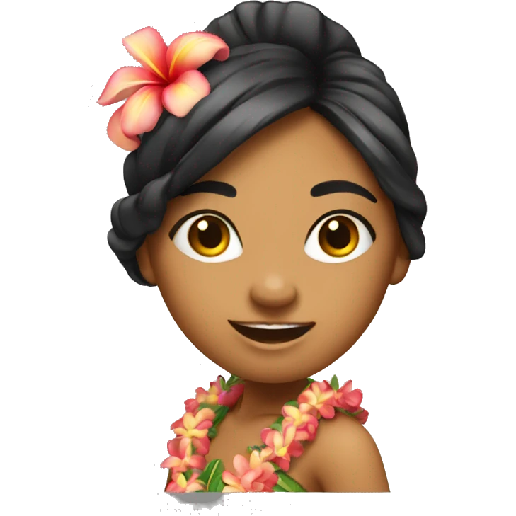 hawaii dance girl emoji