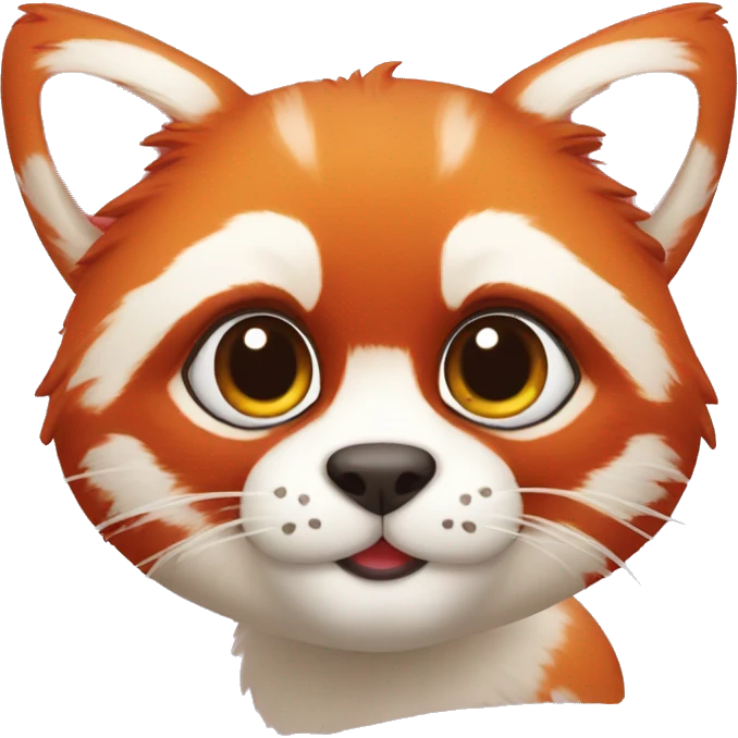 cute red-panda-cat-hybrid emoji