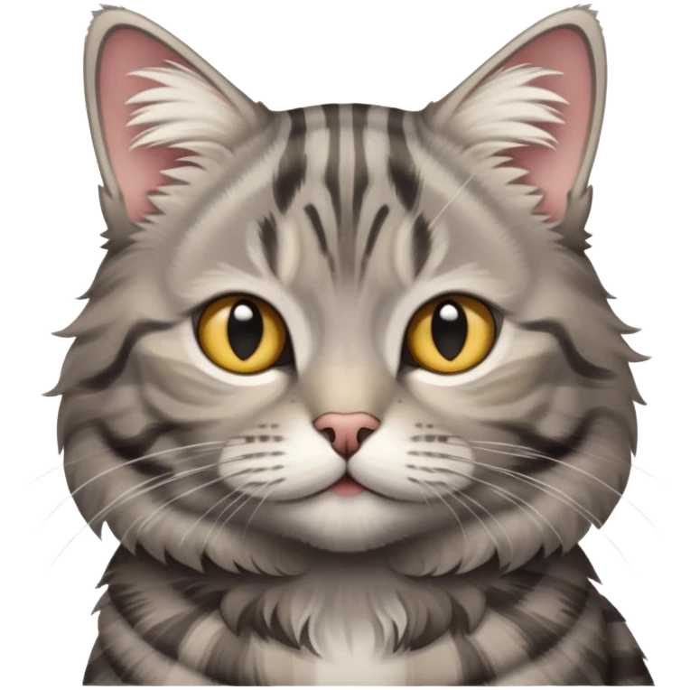 gray tabby cat emoji