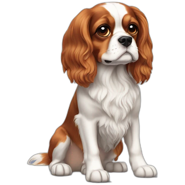 À cavalier King Charles dog emoji