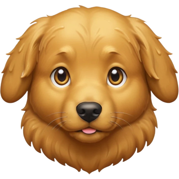 dark golden retriever  emoji