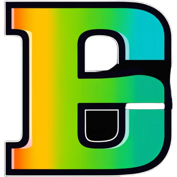 Colorful Gradient Alphabetical Letter “E” emoji