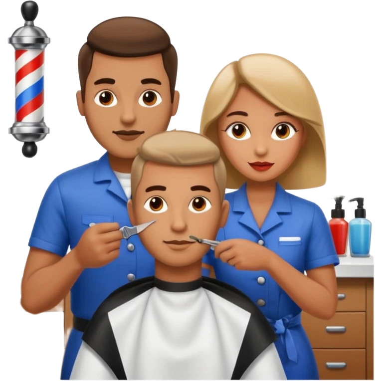 male woman barber emoji