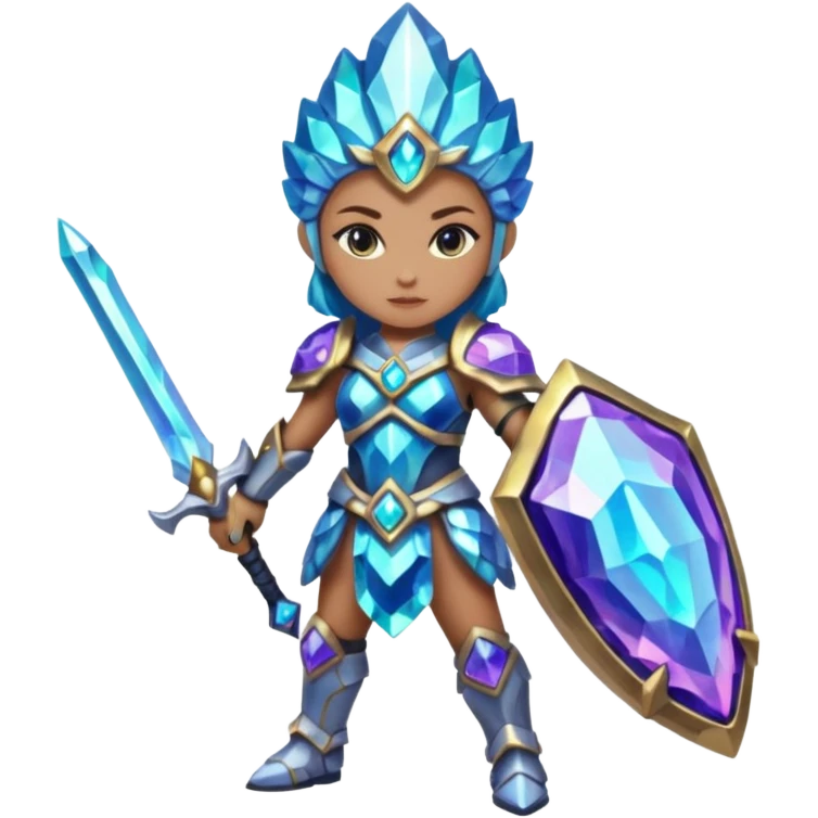 crystal geode warrior emoji