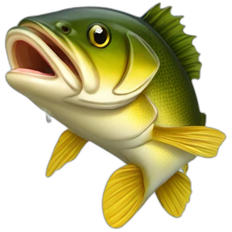 Walleye eating a leech emoji