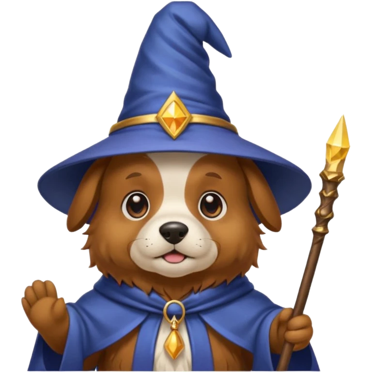 Dog wizard emoji