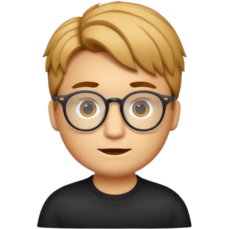 Erstelle mir eine Emoji von einem Jungen. Herkunft: Südamerika, Jung und Gutaussehend, mit durchsichtiger Brille und anderer Frisur  emoji