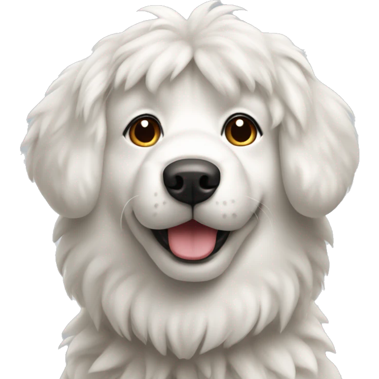 Samojede dog with serbian trikot emoji