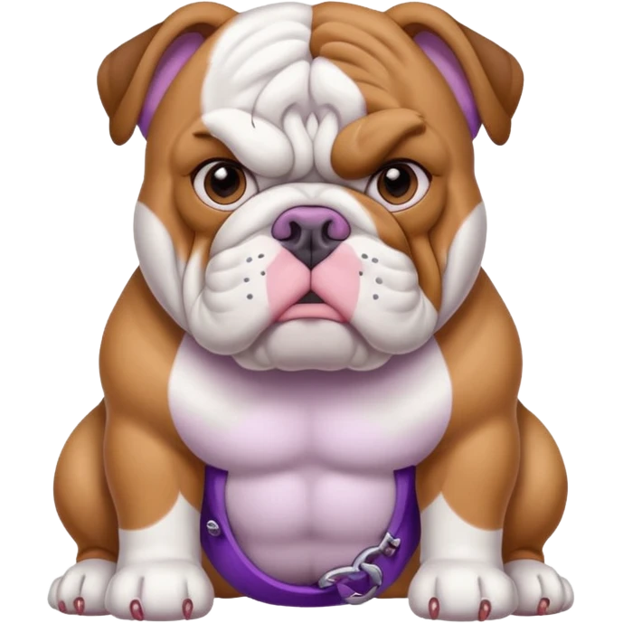Bulldog lilac tri emoji