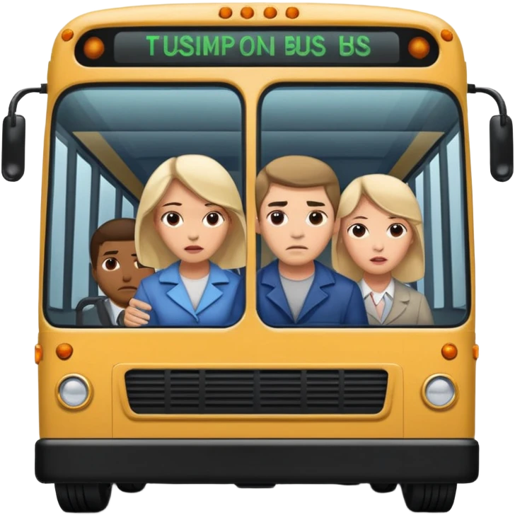 A man throwing one woman under a bus  emoji