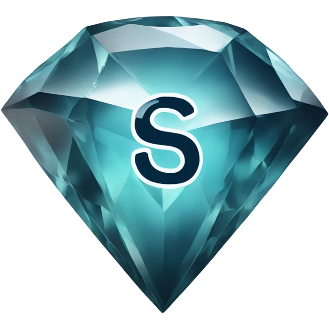 broken diamond with an s in the middle emoji