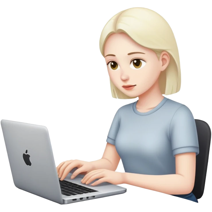 person working on laptop emoji