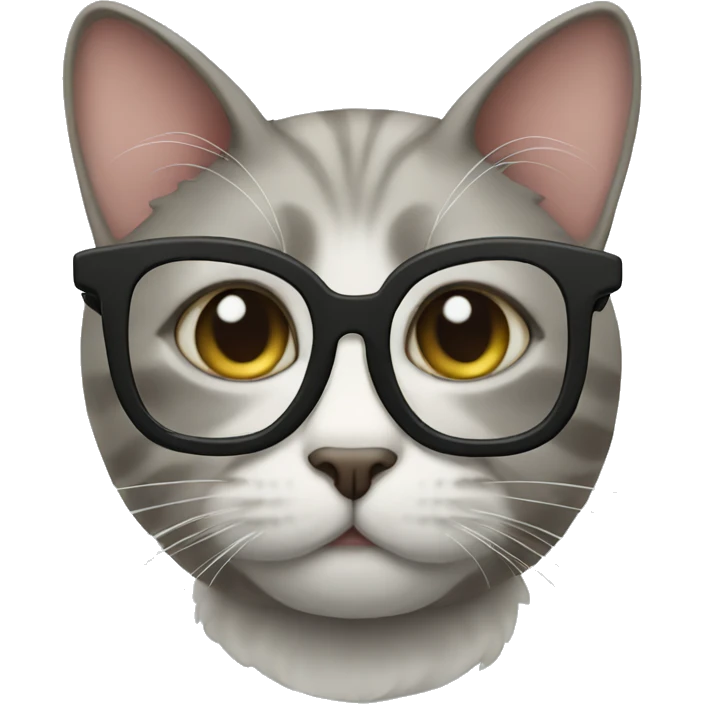 cat with glasses  emoji