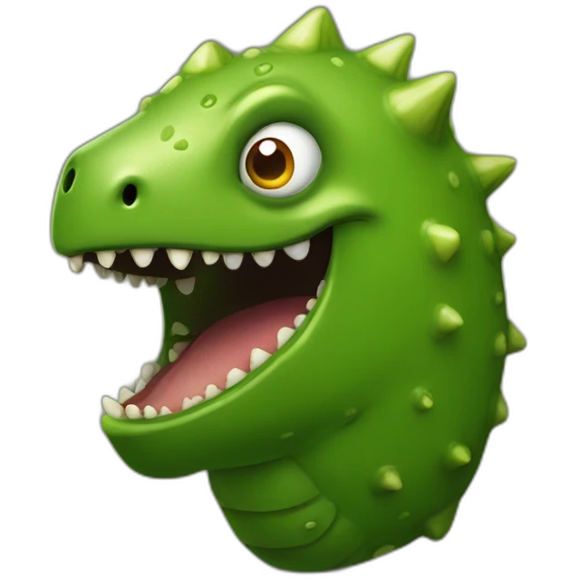 evil pickle dinosaur emoji