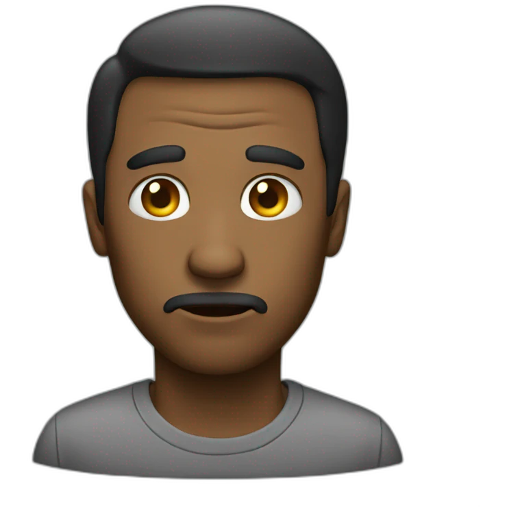 man with doubt emoji