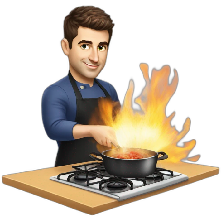 Brian chesky cooking emoji