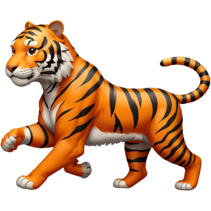 Tiger running in profile emoji