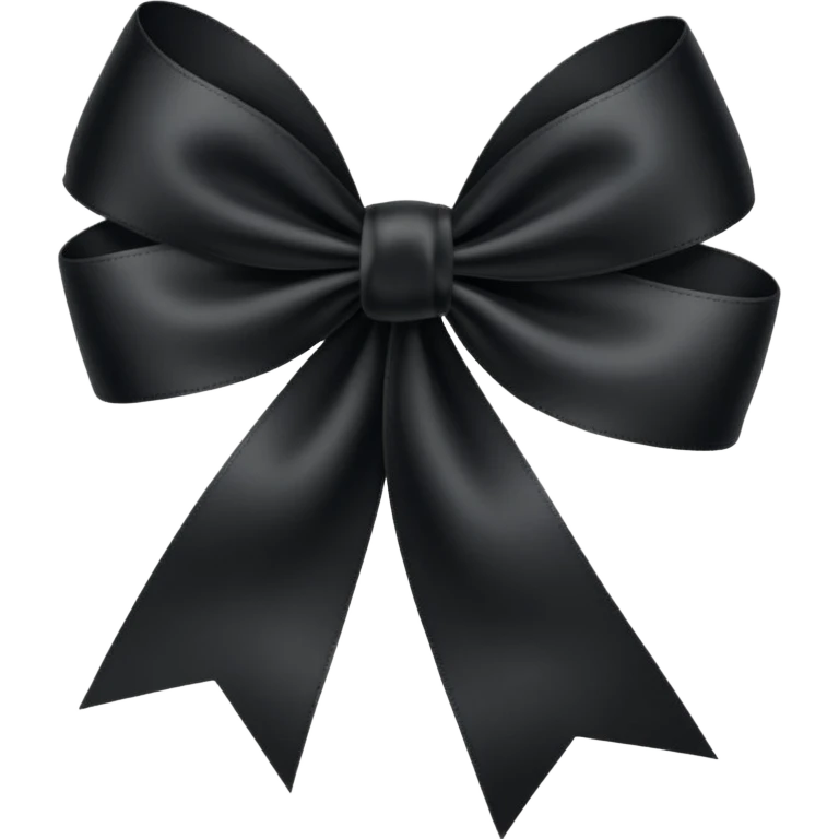 Black ribbon emoji