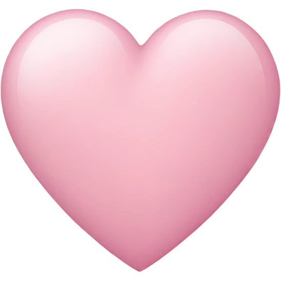 Light pink heart emoji
