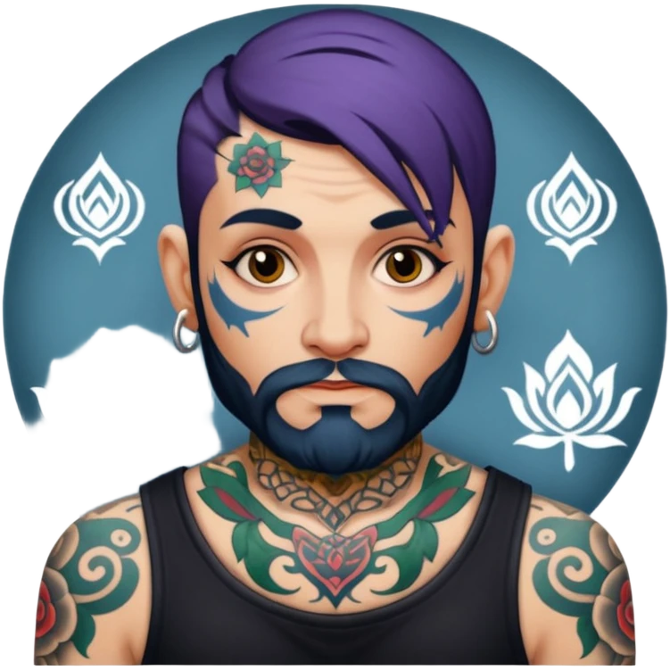 tattooed folk tattoo artist eccentric emoji
