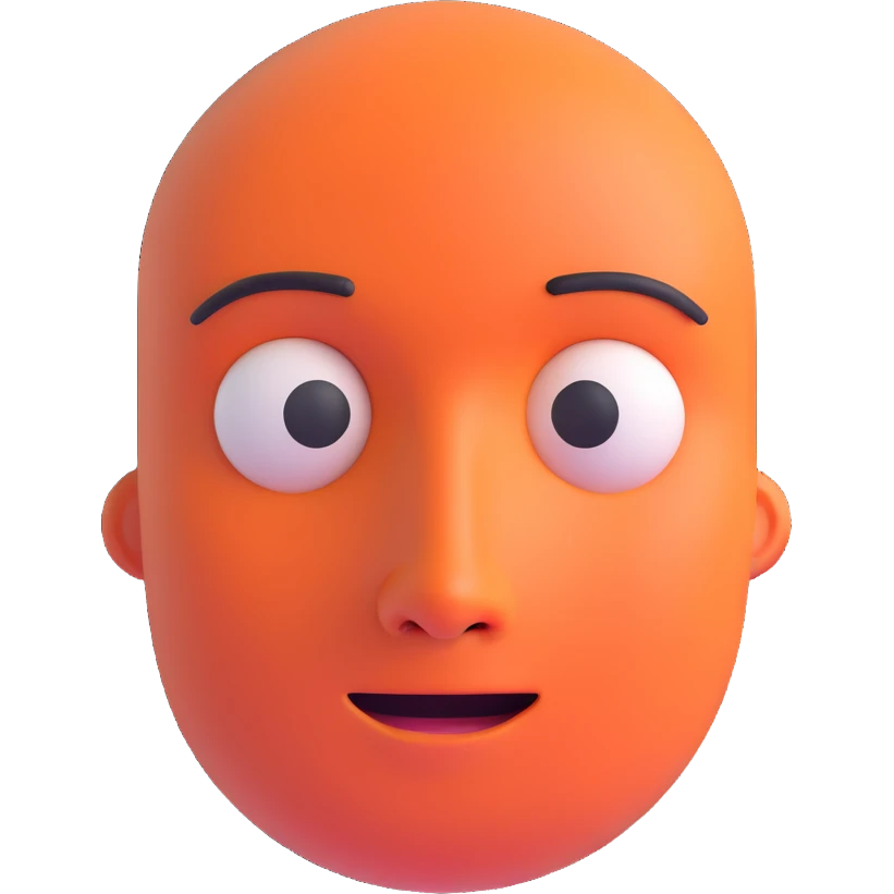 head without eyes, nose or mouth emoji
