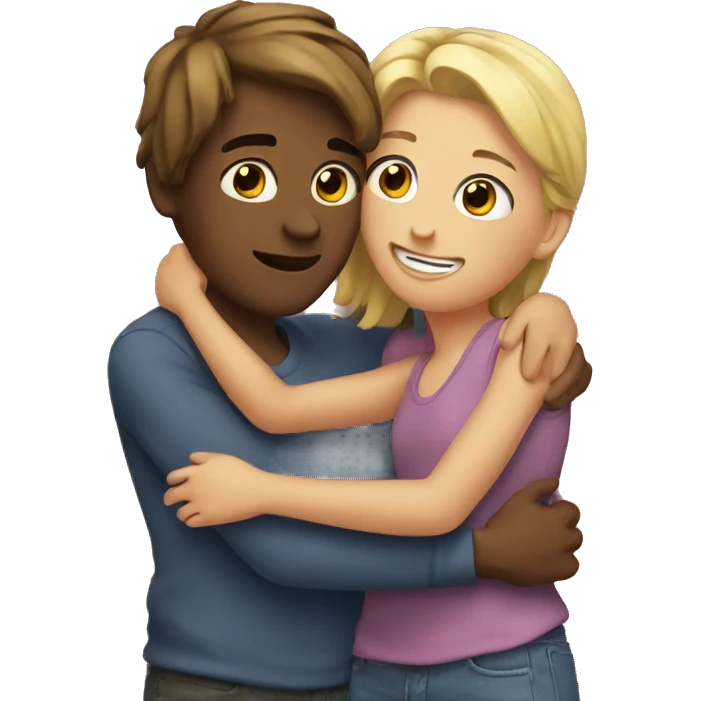 Best friends hugging  emoji