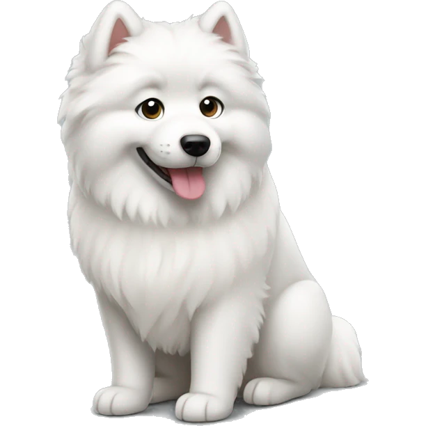 Samoyed dog emoji