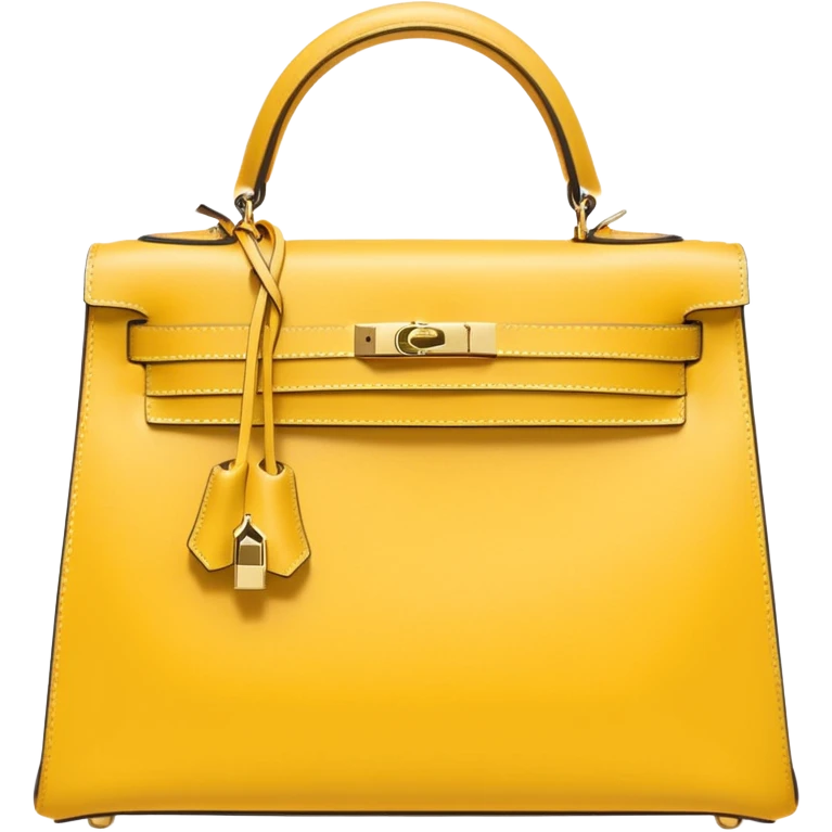 light yellow hermes kelly bag emoji