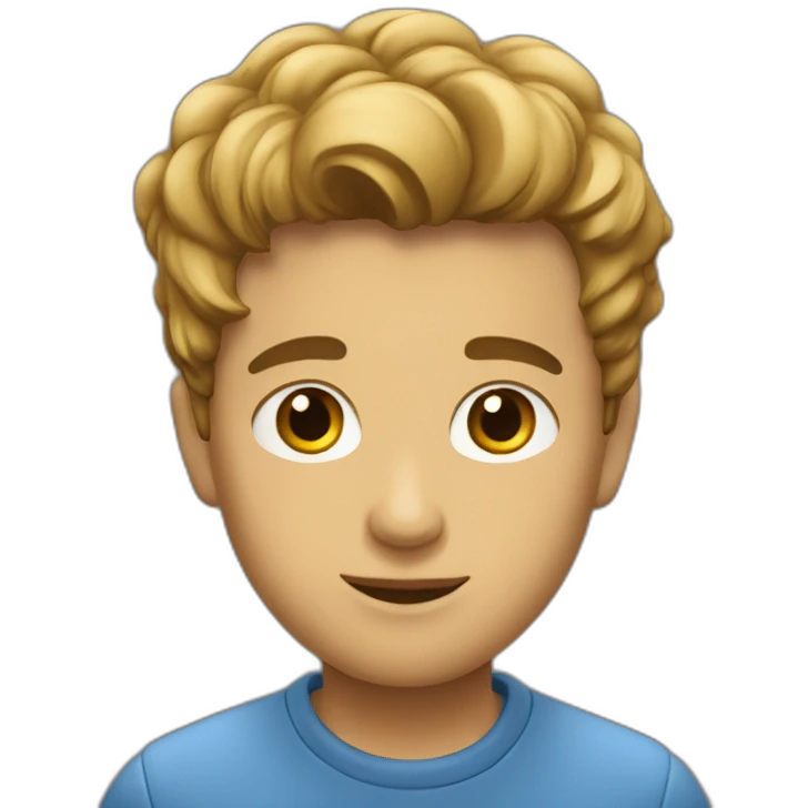 Garçon qui choisi emoji
