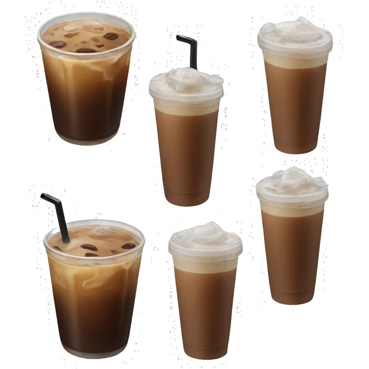 Iced coffee  emoji