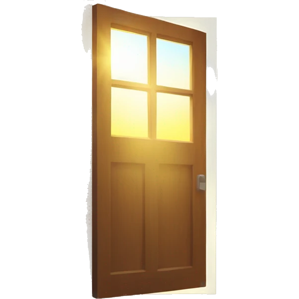 open door sunlight emoji