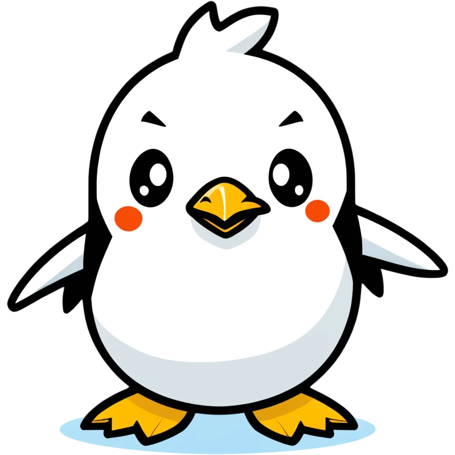 An angry penguin emoji