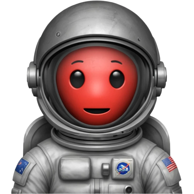 dark grey astronaut helmet, obscured face  emoji