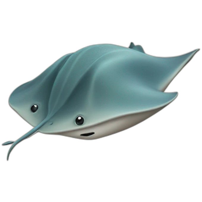 stingray swimming emoji