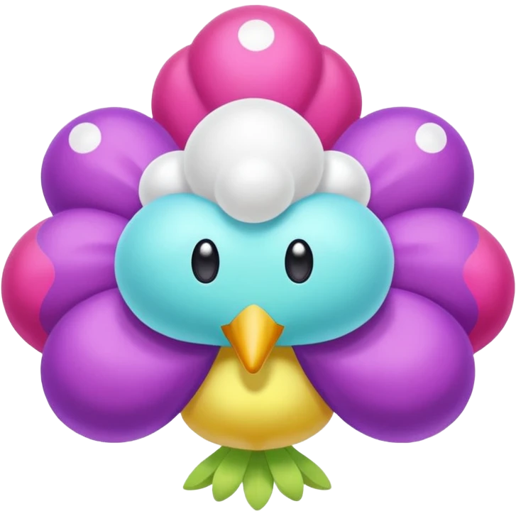 Drifloon-Vileplume-Steenee-fusion emoji
