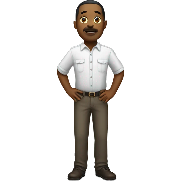  standing upfront whole emoji