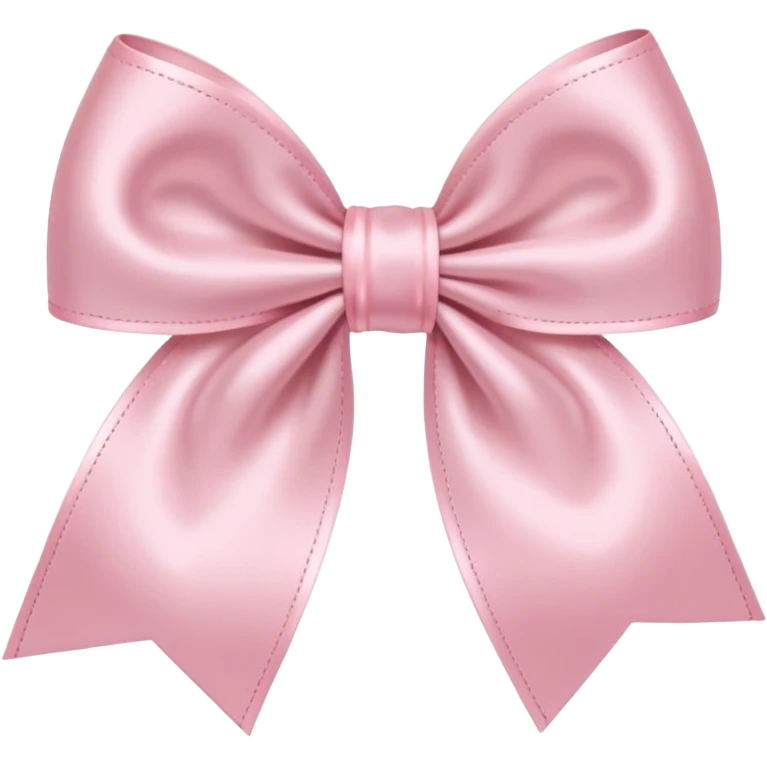 light pink bow on light pink bow emoji