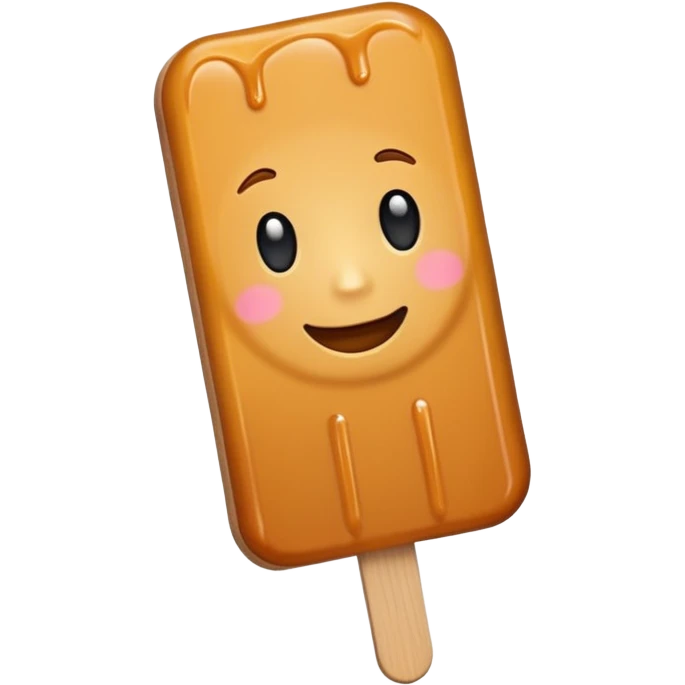 caramel on a popsicle stick emoji