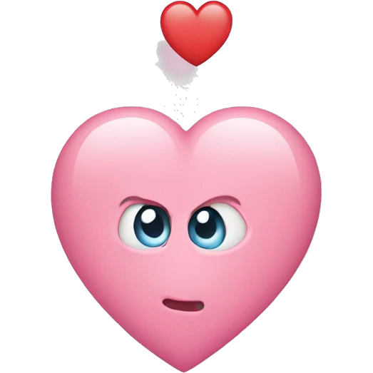 Corazón color rosado pastel  emoji