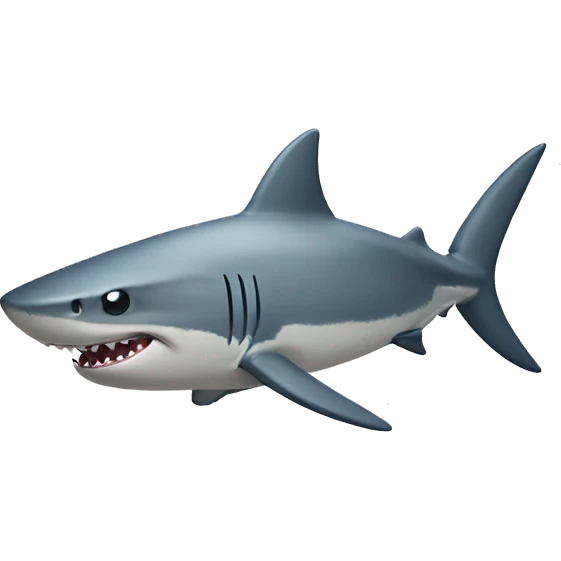 annoyed shark emoji
