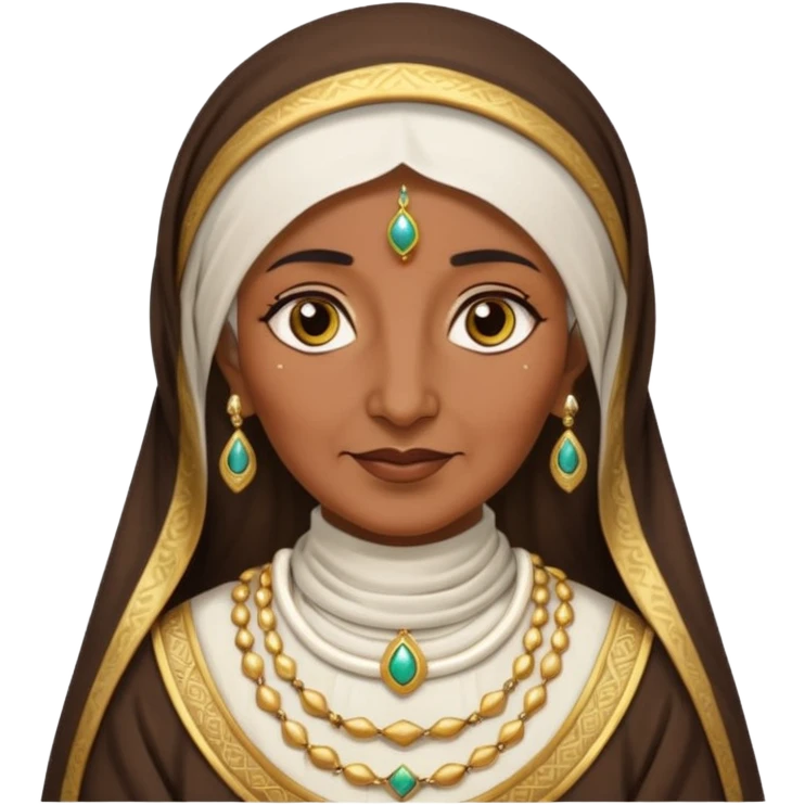 an old emirati women wearing traditional cloths emoji